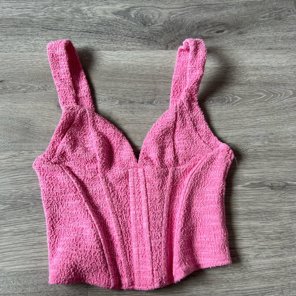 Textured Corset Top